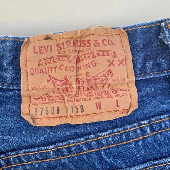 Vintage 80s Ladies Levi’s 501 button fly original fit straight leg jeans Size 9 - Picture 4 of 8